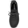 imageCUSHIONAIRE Womens Blaze Stretch Knit Slip on lace Sneaker Memory Foam ampamp LiteSole TechnologyBlackWhite