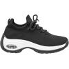 imageCUSHIONAIRE Womens Blaze Stretch Knit Slip on lace Sneaker Memory Foam ampamp LiteSole TechnologyBlackWhite