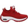 imageCUSHIONAIRE Womens Blaze Stretch Knit Slip on lace Sneaker Memory Foam ampamp LiteSole TechnologyRed