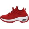 imageCUSHIONAIRE Womens Blaze Stretch Knit Slip on lace Sneaker Memory Foam ampamp LiteSole TechnologyRed