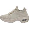 imageCUSHIONAIRE Womens Blaze Stretch Knit Slip on lace Sneaker Memory Foam ampamp LiteSole TechnologyTaupe