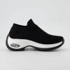 imageCUSHIONAIRE Womens Breeze Stretch Knit Slip on Sneaker Memory Foam ampamp LiteSole TechnologyBlackWhite