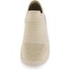 imageCUSHIONAIRE Womens Breeze Stretch Knit Slip on Sneaker Memory Foam ampamp LiteSole TechnologyTaupe
