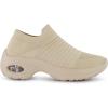 imageCUSHIONAIRE Womens Breeze Stretch Knit Slip on Sneaker Memory Foam ampamp LiteSole TechnologyTaupe