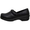 imageCUSHIONAIRE Womens Claire SlipOn Clog Vegan Leather Memory Foam Lightweight Comfort Clog with 15Inch HeelBlack
