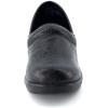 imageCUSHIONAIRE Womens Claire SlipOn Clog Vegan Leather Memory Foam Lightweight Comfort Clog with 15Inch HeelBlack Tooled