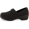 imageCUSHIONAIRE Womens Claire SlipOn Clog Vegan Leather Memory Foam Lightweight Comfort Clog with 15Inch HeelLeopard