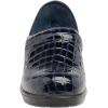 imageCUSHIONAIRE Womens Claire SlipOn Clog Vegan Leather Memory Foam Lightweight Comfort Clog with 15Inch HeelNavy Croco