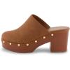 imageCUSHIONAIRE Womens Gibbons Faux Wood Clog with Memory Foam Padding Wide Widths AvailableChestnut