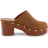 imageCUSHIONAIRE Womens Gibbons Faux Wood Clog with Memory Foam Padding Wide Widths AvailableChestnut