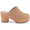 imageCUSHIONAIRE Womens Gibbons Faux Wood Clog with Memory Foam Padding Wide Widths AvailableSand