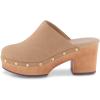 imageCUSHIONAIRE Womens Gibbons Faux Wood Clog with Memory Foam Padding Wide Widths AvailableSand