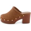 imageCUSHIONAIRE Womens Guest Faux Wood Clog with Memory Foam Padding Wide Widths AvailableChestnut