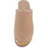 imageCUSHIONAIRE Womens Guest Faux Wood Clog with Memory Foam Padding Wide Widths AvailableSand