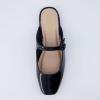 imageCUSHIONAIRE Womens Jackpot Mary Jane Mule Memory Foam Wide Widths AvailableBlack Patent