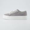 imageCUSHIONAIRE Womens Tag Low top Canvas Sneaker Memory FoamGrey Canvas