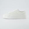 imageCUSHIONAIRE Womens Tag Low top Canvas Sneaker Memory FoamWhiteWhite