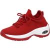 imageCUSHIONAIRE Womens Blaze Stretch Knit Slip on lace Sneaker Memory Foam ampamp LiteSole TechnologyRed