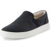 imageCUSHIONAIRE Womens Hampton Slip on Sneaker Comfort Foam Wide Widths AvailableBlackWhite