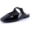 imageCUSHIONAIRE Womens Jackpot Mary Jane Mule Memory Foam Wide Widths AvailableBlack Patent