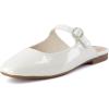 imageCUSHIONAIRE Womens Jackpot Mary Jane Mule Memory Foam Wide Widths AvailableIvory Patent