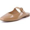 imageCUSHIONAIRE Womens Jackpot Mary Jane Mule Memory Foam Wide Widths AvailableNude Patent