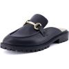 imageCUSHIONAIRE Womens Ragu Buckle Slip On Mule Memory Foam Wide Widths AvailableBlack