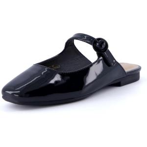 imageCUSHIONAIRE Womens Jackpot Mary Jane Mule Memory Foam Wide Widths AvailableBlack Patent