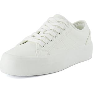 imageCUSHIONAIRE Womens Tag Low top Canvas Sneaker Memory FoamWhiteWhite