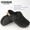 imageCUSHIONAIRE Hana SlipOn Buckle Clog with Cork Footbed Memory Foam Wide Widths AvailableBlack Wool