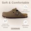 imageCUSHIONAIRE Hana SlipOn Buckle Clog with Cork Footbed Memory Foam Wide Widths AvailableBrown