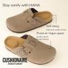 imageCUSHIONAIRE Hana SlipOn Buckle Clog with Cork Footbed Memory Foam Wide Widths AvailableBrown