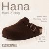imageCUSHIONAIRE Hana SlipOn Buckle Clog with Cork Footbed Memory Foam Wide Widths AvailableBrown Wool