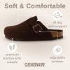 imageCUSHIONAIRE Hana SlipOn Buckle Clog with Cork Footbed Memory Foam Wide Widths AvailableBrown Wool