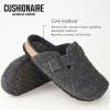 imageCUSHIONAIRE Hana SlipOn Buckle Clog with Cork Footbed Memory Foam Wide Widths AvailableCharcoal Wool