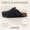 imageCUSHIONAIRE Hana SlipOn Buckle Clog with Cork Footbed Memory Foam Wide Widths AvailableCharcoal Wool