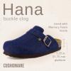 imageCUSHIONAIRE Hana SlipOn Buckle Clog with Cork Footbed Memory Foam Wide Widths AvailableDark Denim