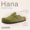 imageCUSHIONAIRE Hana SlipOn Buckle Clog with Cork Footbed Memory Foam Wide Widths AvailableKhaki Corduroy