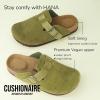 imageCUSHIONAIRE Hana SlipOn Buckle Clog with Cork Footbed Memory Foam Wide Widths AvailableKhaki Corduroy