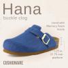 imageCUSHIONAIRE Hana SlipOn Buckle Clog with Cork Footbed Memory Foam Wide Widths AvailableLight Denim