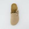 imageCUSHIONAIRE Hana SlipOn Buckle Clog with Cork Footbed Memory Foam Wide Widths AvailableSand Vegan Suede