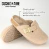 imageCUSHIONAIRE Hana SlipOn Buckle Clog with Cork Footbed Memory Foam Wide Widths AvailableSand Wool