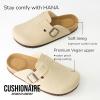 imageCUSHIONAIRE Hana SlipOn Buckle Clog with Cork Footbed Memory Foam Wide Widths AvailableStone