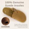 imageCUSHIONAIRE Hana SlipOn Buckle Clog with Cork Footbed Memory Foam Wide Widths AvailableTan Vegan Suede