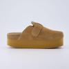 imageCUSHIONAIRE Womens Granola Previous Buckle Issue Fixed Genuine Suede Cork Footbed Platform Clog Comfort Wide Widths AvailableChestnut