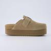 imageCUSHIONAIRE Womens Granola Previous Buckle Issue Fixed Genuine Suede Cork Footbed Platform Clog Comfort Wide Widths AvailableKhaki