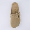 imageCUSHIONAIRE Womens Granola Previous Buckle Issue Fixed Genuine Suede Cork Footbed Platform Clog Comfort Wide Widths AvailableKhaki
