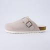 imageCUSHIONAIRE Womens Hana Cork footbed clog with Genuine Leather upper Faux Fur lining and ComfortStone