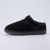 imageCUSHIONAIRE Womens Hilo 2 Premium Suede SlipOn House Slippers  Clog Slippers for Women Memory Foam Faux Shearling Wide Widths AvailableBlack 2