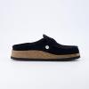 imageCUSHIONAIRE Womens Hobby Genuine Leather Cork Footbed Clog with ComfortBlack